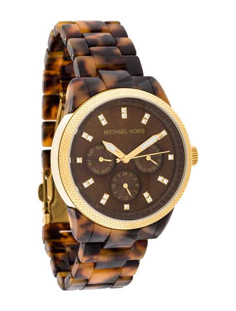 Michael Kors Resin Tortoise Shell Madison Watch